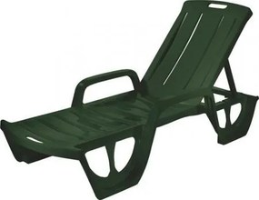 Polohovacie ležadlo FLORIDA zelené