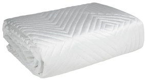 Dekorstudio Zamatový prehoz na posteľ SOFIA2 v bielej farbe Rozmer prehozu (šírka x dĺžka): 170x210cm