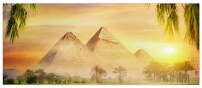 Obraz - Pyramídy (120x50 cm)