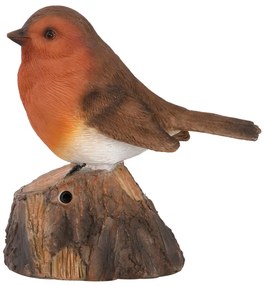 Polyresinová záhradná soška spievajúci vtáčik – Esschert Design