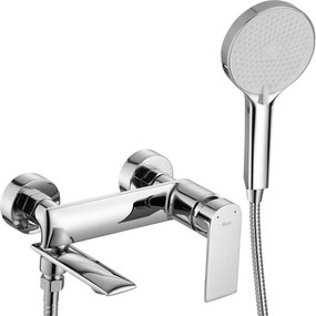 Rea Veneta, vaňová batéria s ručnou bodovou sprchovou súpravou, chrómová, REA-B6424