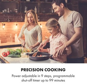 Klarstein Delicatessa 60 Hybrid, vstavaná indukčná varná doska, 7000 W, 4 zóny