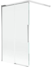 Mexen Rox, 2-krídlová posuvná vaňová zástena 140 x 150 cm, 8mm číre sklo, chrómový profil, 8C9-140-003-01-00