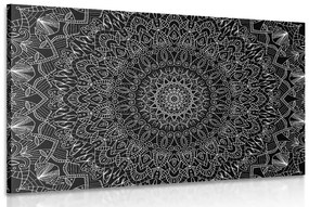 Obraz detailná ozdobná Mandala v čiernobielom prevedení Varianta: 60x40