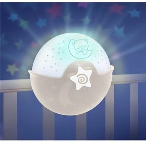 Infantino - Detská lampička s projektorom 3xAA šedá