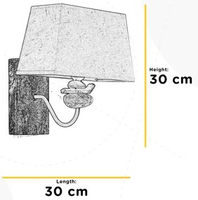 ONLI - Nástenné svietidlo SEREGON 1xE27/22W/230V