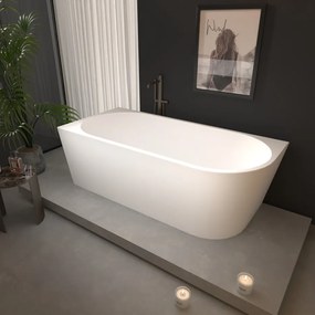 Erga Zara, rohová voľne stojaca vaňa 180x80 cm + odtoková zátka, ľavá, biela lesklá, ERG-ZARA-180080L-WH-WH