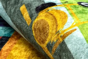 Dywany Łuszczów, Detský kusový koberec Junior 52105.801 Construction site, 80x150, viacfarebná, detská izba