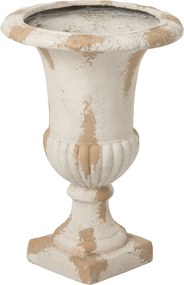 Béžový antik kvetináč Antiqou French - Ø 48*71 cm
