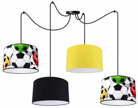 Veľká lampa do detskej izby s motívom futbalu