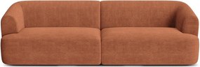 Menčestrová pohovka v terakotovej farbe 255 cm Campi – Cosmopolitan Design
