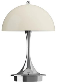 Louis Poulsen Prenosná lampa Panthella 160 V3 Opal Beige/Chrome