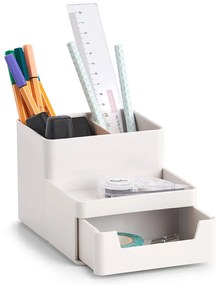 Zeller Present Plastový organizér na písacie a kancelárske potreby, UNTENSIL, biely