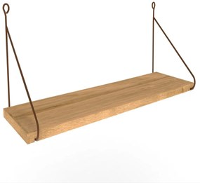 Nástenná polica ARMONI III 72 cm dub craft zlatý/hnedá