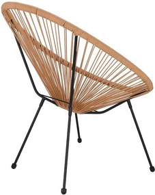 Záhradné kreslo oválne, výška 87 cm, odtiene béžovej a hnedej Springos - GF0084