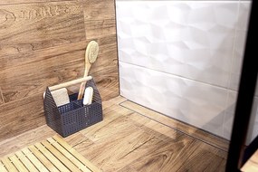 Laveo Basso, lineárny odtok s mriežkou 100 cm, čierna matná, LAV-COB_711S
