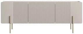 TV stolík Malmi 150 cm - kašmírová / zlatá