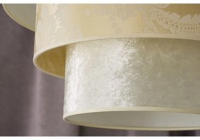 Duolla - Luster na lanku LUNETA 1xE27/40W/230V pr. 45 cm krémová