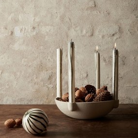 Ferm Living Adventný svietnik Ceramic Light Grey