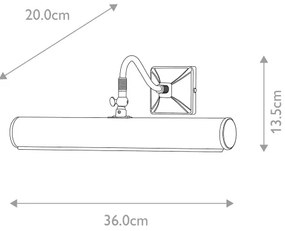 Elstead PL1-20-BLK - Obrazové svietidlo PICTURE 2xE14/40W/230V čierna