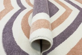 Koberec Lima M185A krémový / fialový