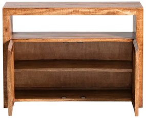 furniture-nabytek.cz - Masívna komoda Country z mangového dreva, lakovaná, hnedá – 117×45×85 cm
