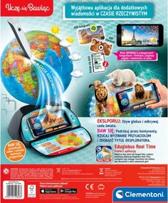 Interaktívny glóbus Eduglobus Učím sa hrať poľsky Clementoni 50848