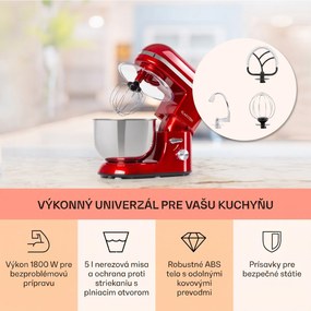 Klarstein Bella Elegance, kuchynský robot, 1800 W, 1,7 PS, 6 stupňov, 5 l