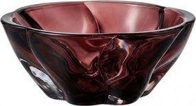 KRIŠTÁĽOVÁ MISKA BOHEMIA BARLEY SMOKEY BURGUNDE 280MM