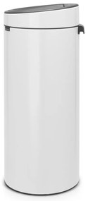 Biely dotykový oceľový odpadkový kôš 30 l Touch Bin – Brabantia
