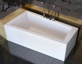 Besco Akrylátová asymetrická vaňa Intima 150x85 (160x90) BESCO-Rozmery: 150x85, BESCO-Farba: Biela, BESCO-Orientácia: Pravá