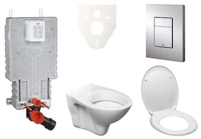 Cenovo zvýhodnený závesný WC set GROHE na zamurovanie + WC S-Line S-line Pro 38643SET-KD, 1 ks