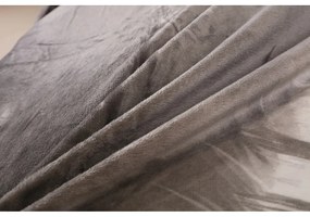 Sivé obliečky na jednolôžko z mikroplyšu 140x200 cm – My House