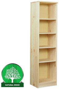 Regál eko stredný 150 borovica lak