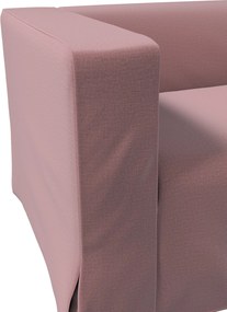 Poťah na sedačku Klippan pre 2 osoby dlhý s rohovými záhybmi farba produktu fialová látka zamatová
