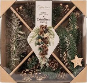 Kreatívna sada DIY CHRISTMAS na výrobu vencov a dekorácií - rôzne varianty