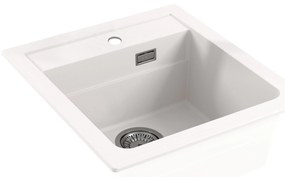 ALVEUS CZ ATROX 20 bílý 11 + pop up sifon 470x500x200 mm