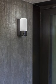 LUTEC Vonkajšie inteligentné nástenné LED svietidlo POLLUX s bezpečnostnou kamerou a senzorom, 18,8 W