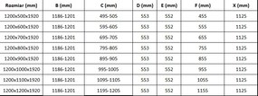 Mexen Lima sprchovací kút 120x70cm, 6mm sklo, chrómový profil-číre sklo, 856-120-070-01-00