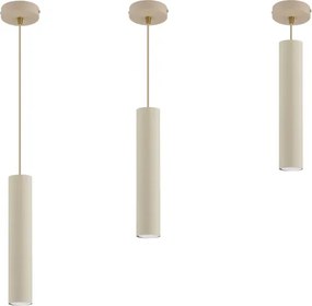 Brilagi - Luster na lanku TUBE 1xGU10/15W/230V béžová/zlatá