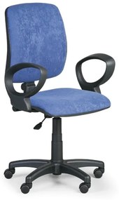Euroseat Kancelárska stolička TORINO II s podpierkami rúk, modrá