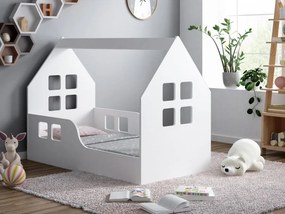 MAXMAX Detská Domčekové posteľ HAPPY HOUSE - Okno 1 - 160x80 cm (12 farieb) + matrace ZADARMO