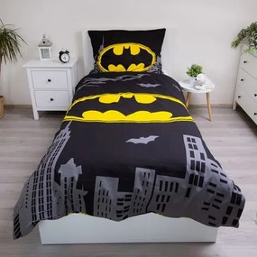 Jerry Fabrics Bavlnené obliečky 140x200 + 70x90 cm - Batman "The Emblem"