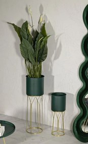 Sada 2 ks stojanů na květiny Grent zelená