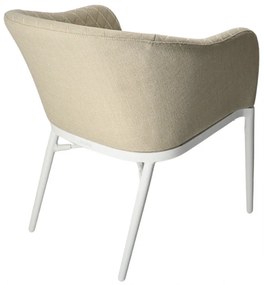 KORAT záhradná stolička s podrúčkami beige