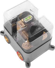 Rea Lungo, podomietková termostatická sprchová sada + BOX, čierna matná, REA-P8549