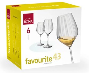 RONA 6 x Pohár na víno FAVOURITE OPTICAL 430ml