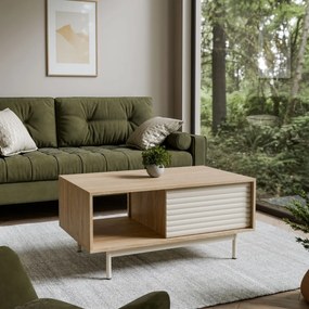 KONFERENČNÝ STOLÍK CELESTINO DUB + KAŠMÍR 100 cm