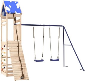 vidaXL Vonkajšia súprava na hranie masívna borovica