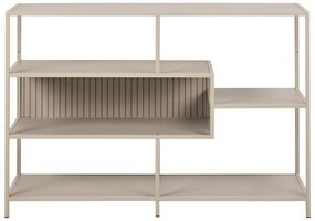 Sivá knižnica 114x78x35 cm Seaford – Actona